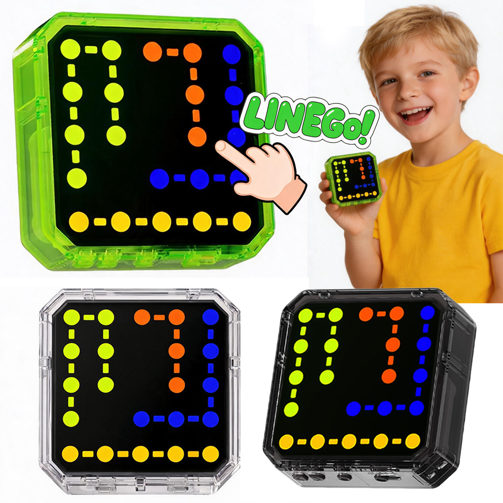 Handheld Game Console - เครื่องเล่นเกมพกพาอิเล็กทรอนิกส์สำหรับเด็ก, เกมฝึกตรรกะเชื่อมโยน, เกมฝึกสมองและความจำ, การฝึกสมาธิ, ของเล่นเสริมพัฒนาการ