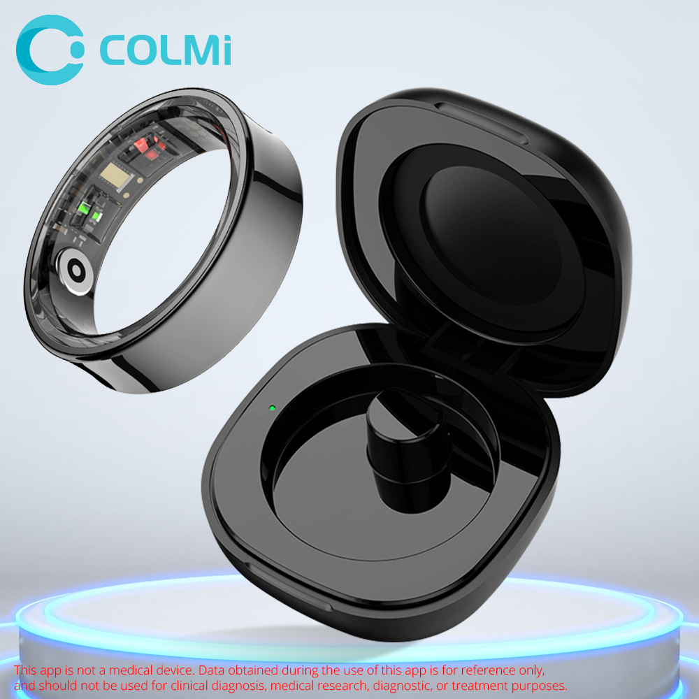 Smart Ring Health - 2024 COLMI R09 แหวนสมาร์ทสําหรับผู้ชายผู้หญิง,Heart Rate เลือดออกซิเจนการตรวจสอบ,5ATM