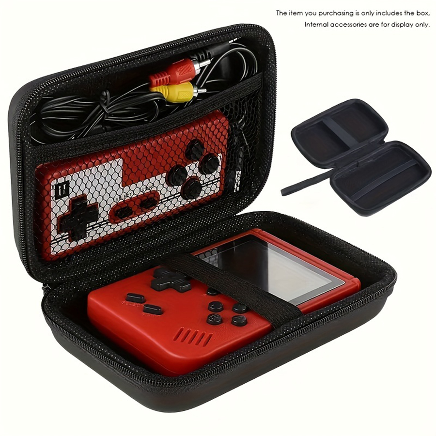 Handheld Game Console - คอนโซลเกมมือถือกระเป๋าถือ,ป้องกัน Travel Retro Mini Player กล่องสําหรับสายชาร์จ,Earpods,แบตเตอรี่