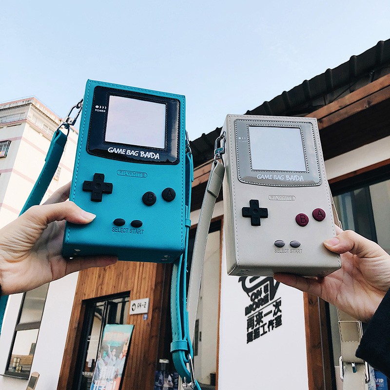 Handheld Game Console - กระเป๋าสะพายข้างดีไซน์เครื่องเล่นเกม PU สุดสร้างสรรค์ ปี 2026 ขายดี