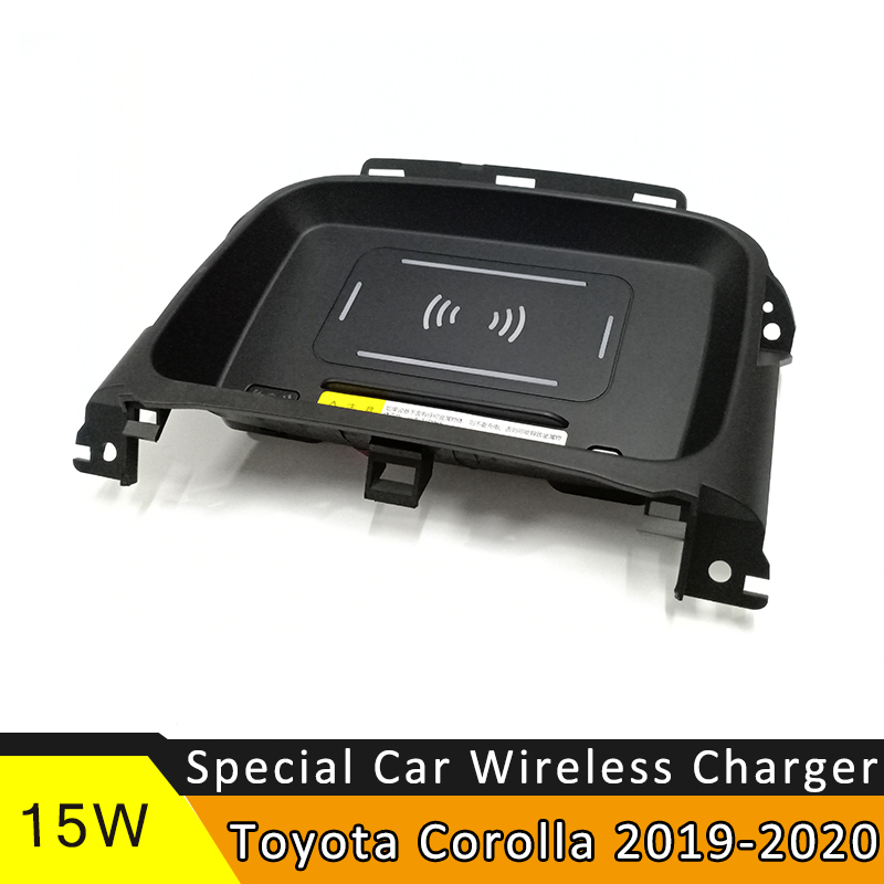 Wireless Phone Charger Pad - ที่ชาร์จไร้สายในรถยนต์ 15W สำหรับโตโยต้า โคโรลล่า 2019 2020