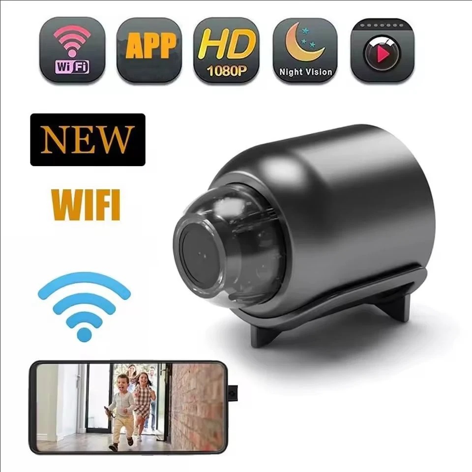 Compact Camera Mirrorless - กล้องขนาดเล็ก 1080P HD กล้องไร้สาย WiFi กล้องมองกลางคืน