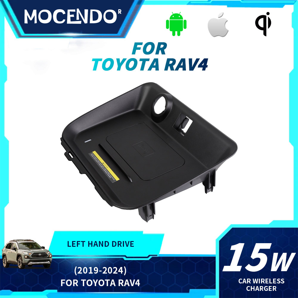 Wireless Phone Charger Pad - แท่นชาร์จไร้สาย 15W สำหรับ Toyota Rav4 ที่วางโทรศัพท์ในรถยนต์