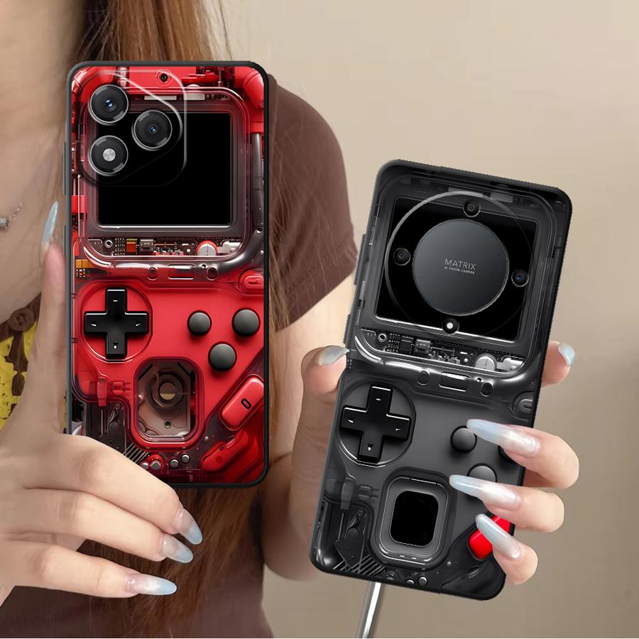 Handheld Game Console - เคสโทรศัพท์มือถือลายเกมส์ย้อนยุค สำหรับ Honor X7 70 X5b