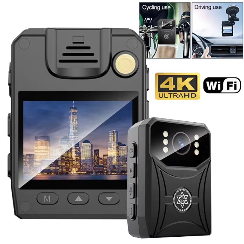 Compact Camera Mirrorless - กล้องตำรวจขนาดเล็ก 4K สำหรับใช้งานกลางแจ้ง เครื่องบันทึกการบังคับใช้กฎหมาย กล้องวิดีโอ WIFI