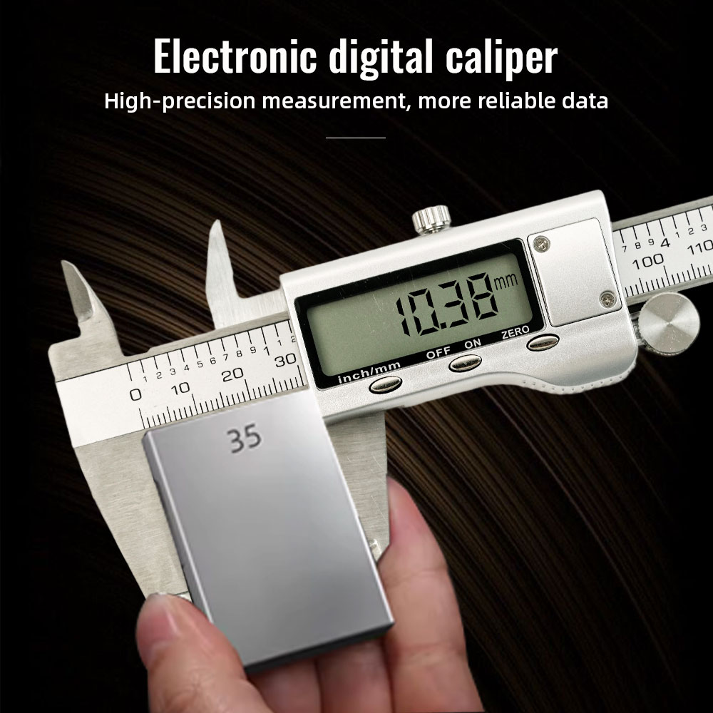 New Gadgets Electronic - เวอร์เนียคาลิปเปอร์ดิจิตอลอิเล็กทรอนิกส์สแตนเลสขนาด 6 นิ้ว 0-150 มม. ใหม่