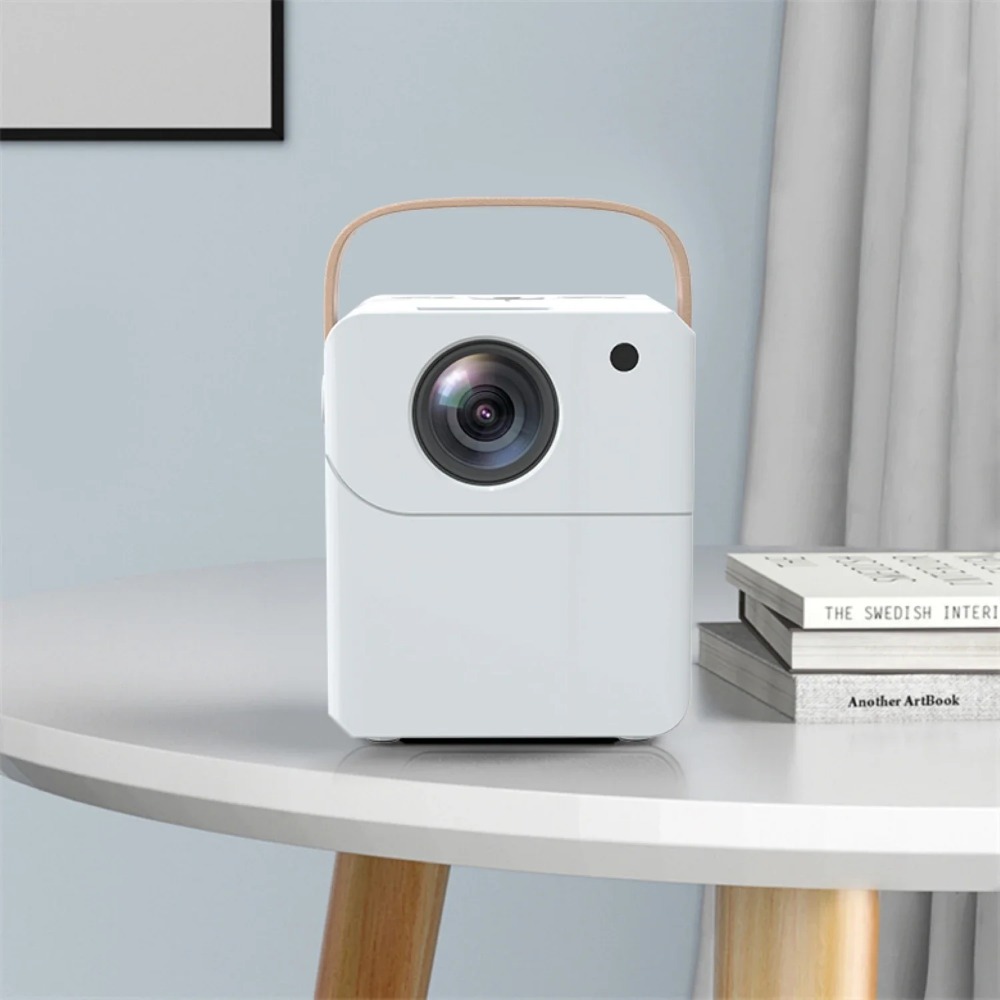 Mini Projector Portable - สมาร์ทแบบพกพา 4K โปรเจคเตอร์มินิโฮมเธียเตอร์ Android กลางแจ้ง WiFi