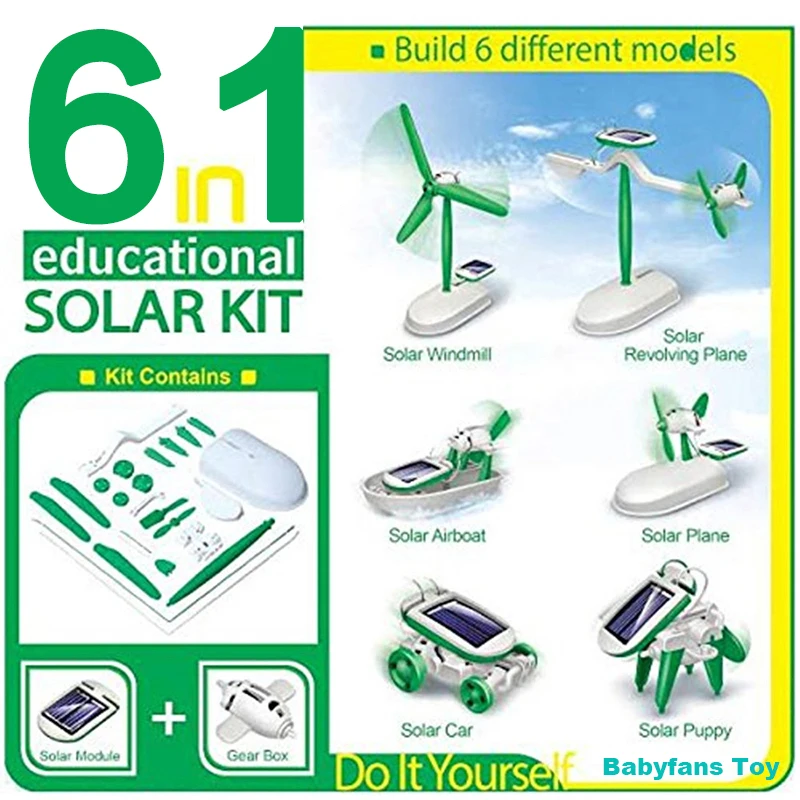 ชุดหุ่นยนต์พลังแสงอาทิตย์6-in- - Electronics Gadgets For Kids บทวิจารณ์และราคา