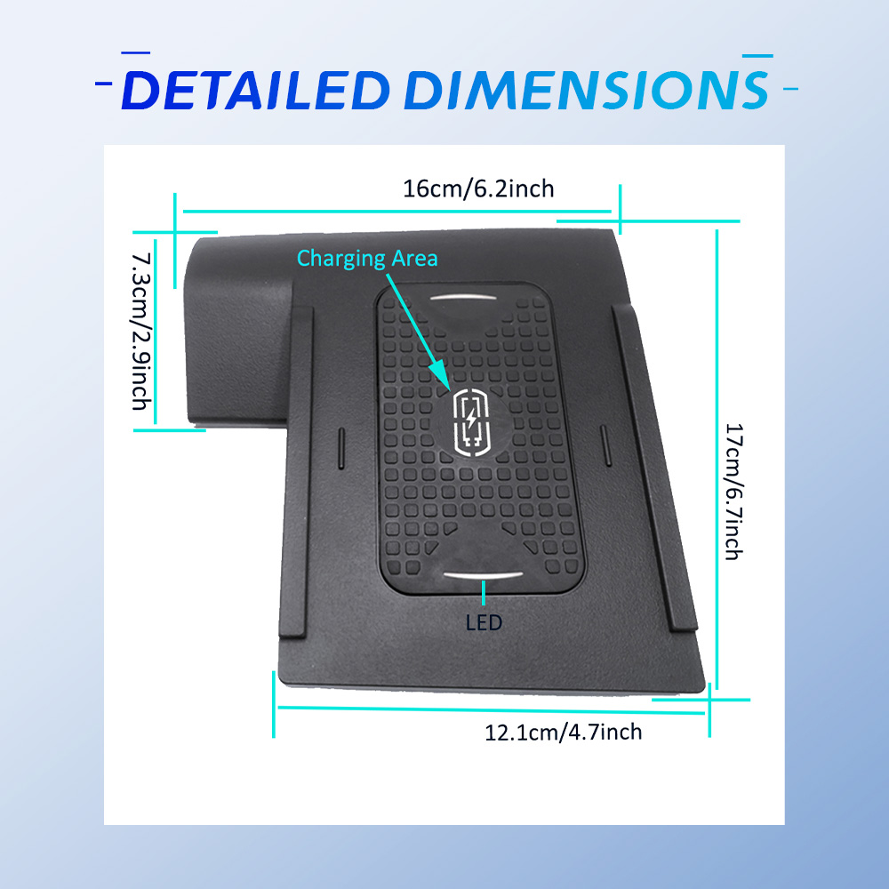 ที่ชาร์จในรถยนต์แบบไร้สายสำหรั - Wireless Phone Charger Pad บทวิจารณ์และราคา