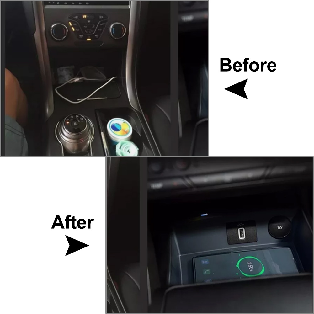 แท่นชาร์จโทรศัพท์ไร้สายในรถยนต - Wireless Phone Charger Pad บทวิจารณ์และราคา