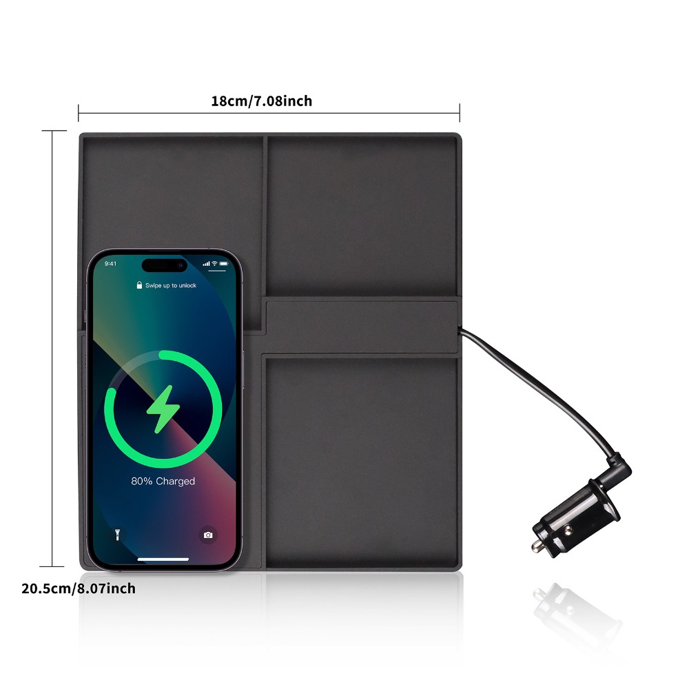 แท่นชาร์จไร้สายในรถยนต์ ชาร์จเ - Wireless Phone Charger Pad บทวิจารณ์และราคา