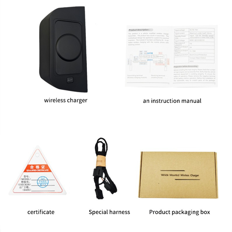 แท่นชาร์จไร้สายสำหรับรถยนต์เมอ - Wireless Phone Charger Pad บทวิจารณ์และราคา