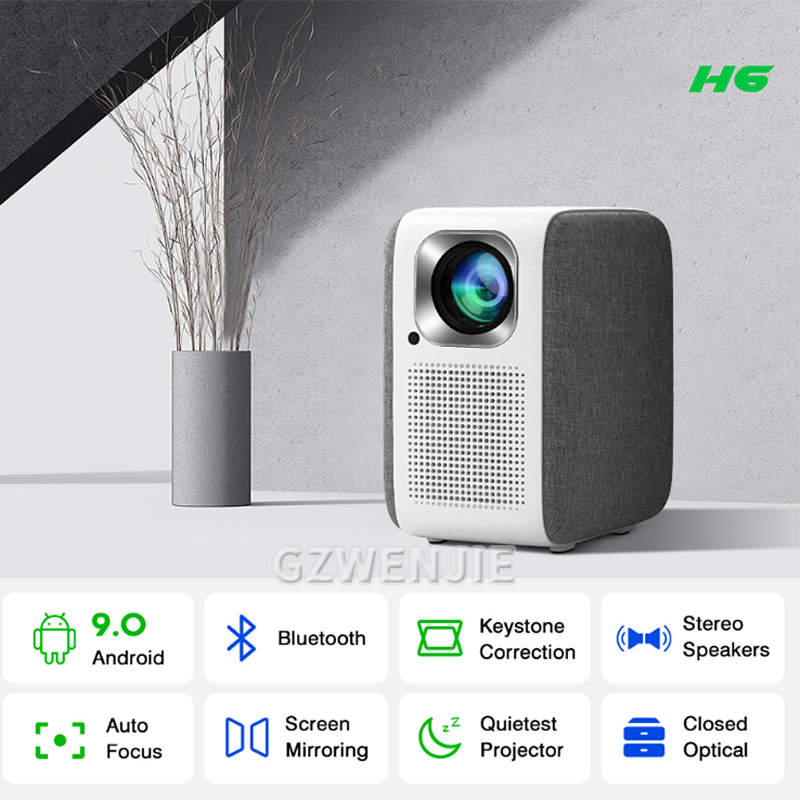 H6 มินิโปรเจคเตอร์ LED 1080P ฟ - Mini Projector Portable บทวิจารณ์และราคา