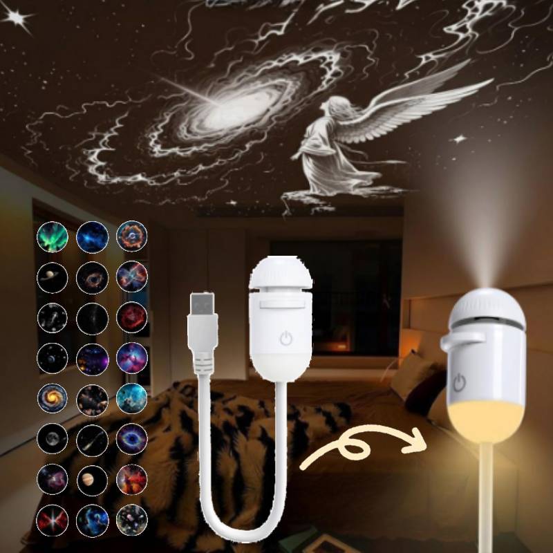 โปรเจคเตอร์ดวงดาวกาแล็กซี่ ไฟก - Mini Projector Portable บทวิจารณ์และราคา