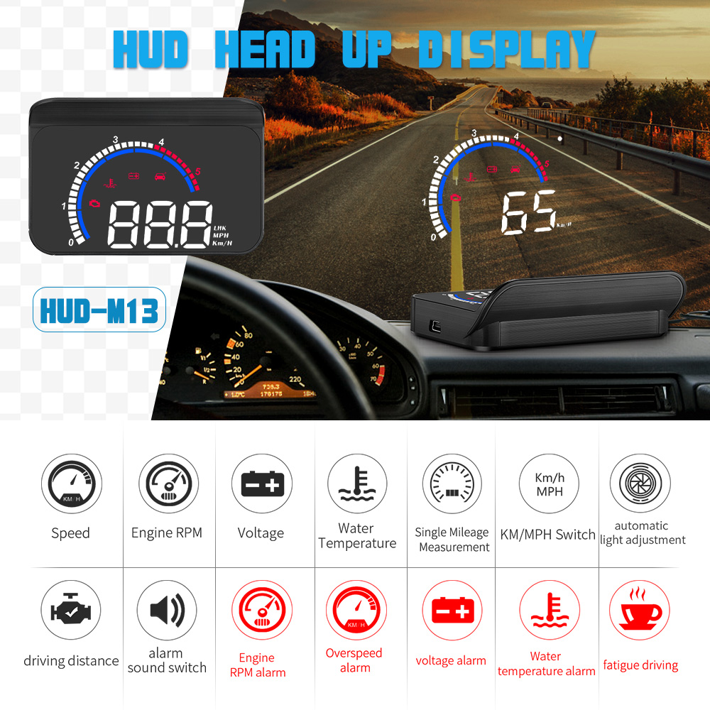 M13 เครื่องฉายความเร็ว OBD สำห - Mini Projector Portable บทวิจารณ์และราคา