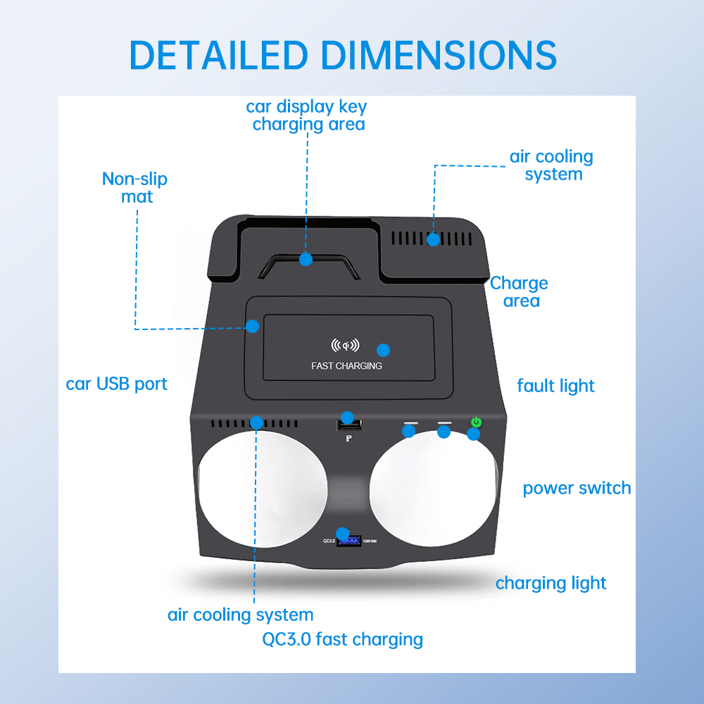 สำหรับ BMW 5 6 Series G30 G38  - Wireless Phone Charger Pad บทวิจารณ์และราคา