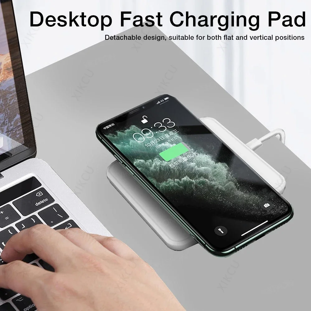 แท่นชาร์จไร้สายแบบตั้งโต๊ะสำหร - Wireless Phone Charger Pad บทวิจารณ์และราคา