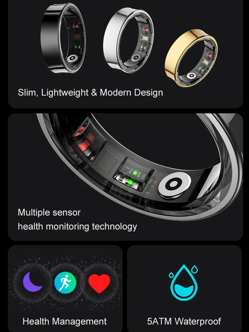 ใหม่แหวนสมาร์ท R09 Health Moni - Smart Ring Health บทวิจารณ์และราคา