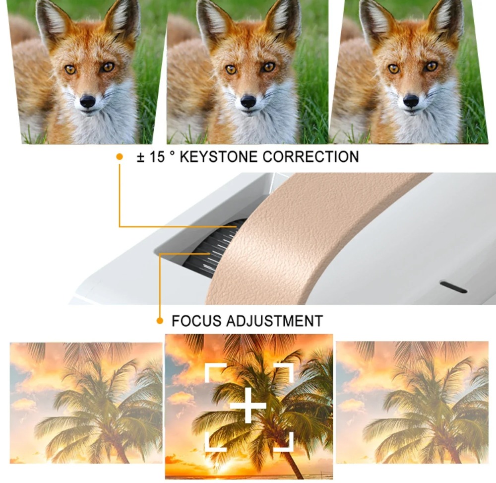 สมาร์ทแบบพกพา 4K โปรเจคเตอร์มิ - Mini Projector Portable บทวิจารณ์และราคา