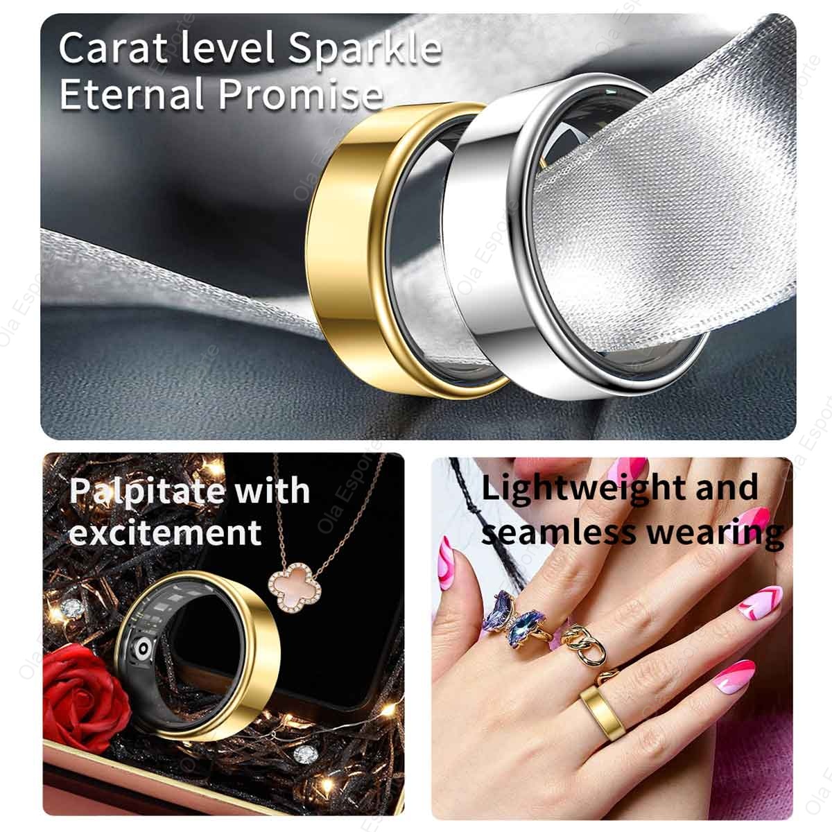 แหวนอัจฉริยะอเนกประสงค์รุ่นใหม - Smart Ring Health บทวิจารณ์และราคา