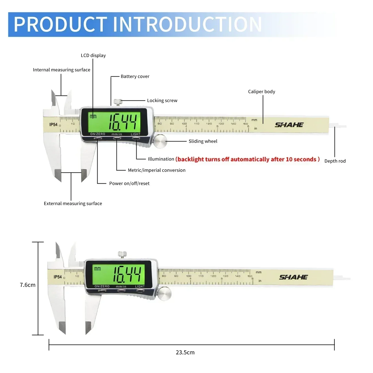 Shahe เครื่องมือวัดขนาดดิจิทัล - New Gadgets Electronic บทวิจารณ์และราคา